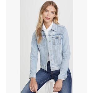 Joe's Women's Standard Trucker Denim Jacket Color: Lotus size small (New)